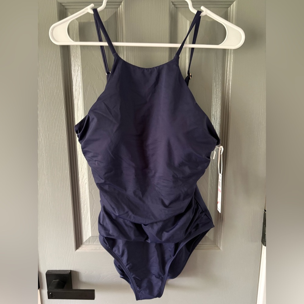 Anne Cole Live In Color High Neck One Piece Swimsuit 10
